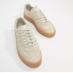 Women's Natural Samba Rose Sneakers In Tan With Gum Sole